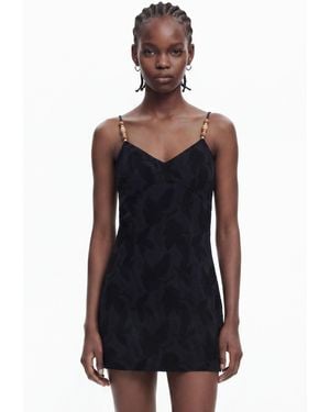 Desigual Beaded Mini Dress - Blue