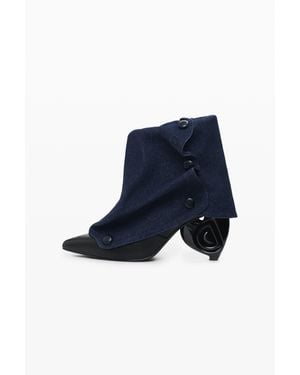 Desigual Fold-Over Ankle Boot - Blue