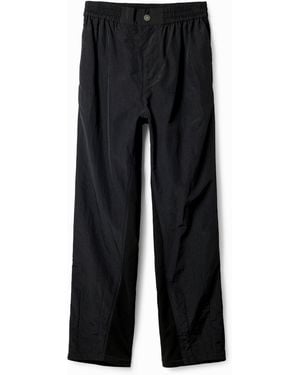 Desigual Hybrid Pleated Pants - Black