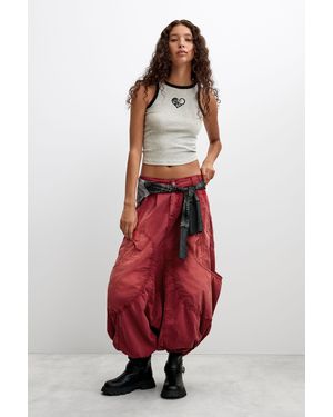 Desigual Cotton Baggy Pants, Cotton - Red