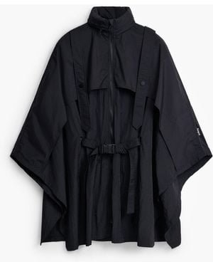 Desigual Poncho Pocket, Polyamide - Blue