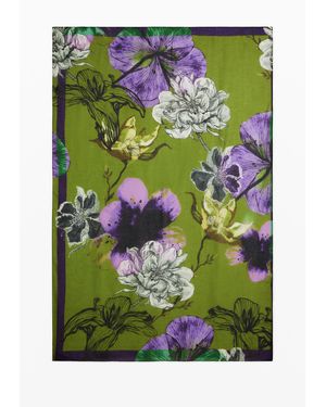 Desigual Scarf Designed By Mr. Christian Lacroix, Polyester - Green