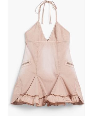 Desigual Short Lace Dress, Cotton - Pink