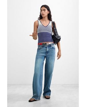 Desigual Balloon Jeans, Cotton - Blue