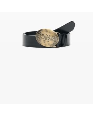 Desigual Heart Belt 100% Leather, Cow Leather - White