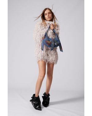 Desigual Medium Printed Denim Bag - Blue