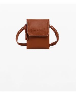 Desigual Mobile Phone Wallet, Polyurethane - Brown
