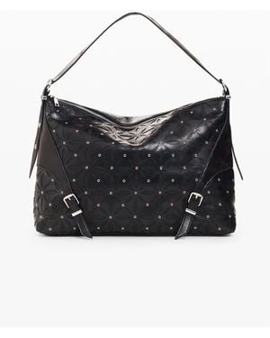 Desigual Large Shoulder Bag, Polyamide - Black