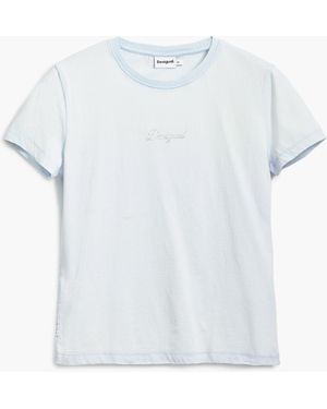 Desigual 3D Logo T-Shirt, Cotton - White