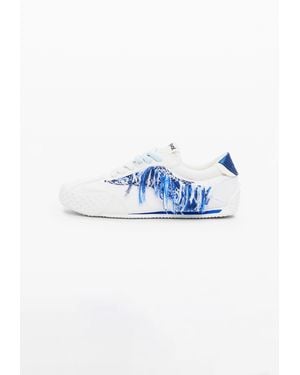Desigual Zapatillas Tejido Deshilachado - Azul