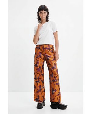 Desigual Maitrepierre Jacquard Culottes, Polyester - Orange