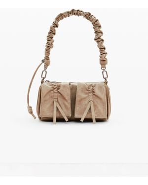 Desigual Kleine Tasche Mit Schleifenfächern, Polyurethan, Weiß