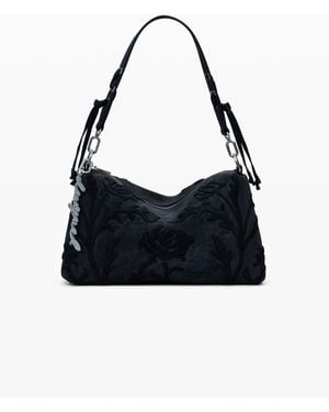 Desigual Medium 3D Embossed Bag - Black