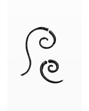 Desigual Asymmetrical Spiral Earrings - Multicolour