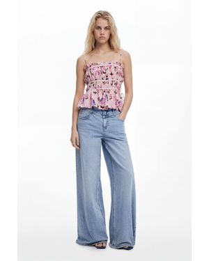 Desigual Blouse Designed By Mr. Christian Lacroix, Viscose - Pink