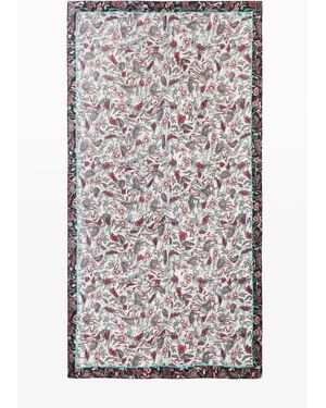Desigual Rectangular Floral Scarf, Polyester - Gray