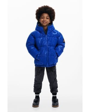 Desigual Spiderman Padded Jacket - Blue