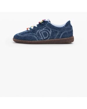 Desigual Zapatillas Logo Denim - Azul
