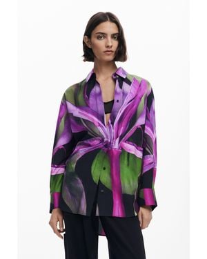 Desigual Shirt Designed By Mr. Christian Lacroix - Purple