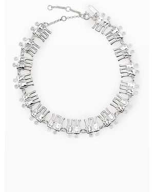 Desigual Long Robots Zalio Necklace - White
