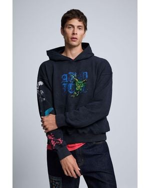 Desigual Printed Sweatshirt, Cotton - Blue