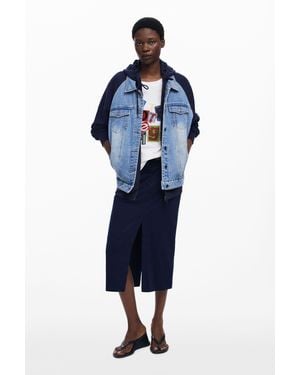 Desigual Sudadera Hibrida Botter - Azul
