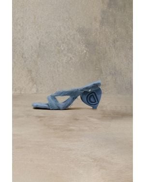 Desigual Sandalia Pelo Corazón Studio, Mujer, Negro - Azul