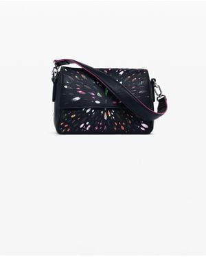 Desigual Stained Glass Cut-Out Bag - Black