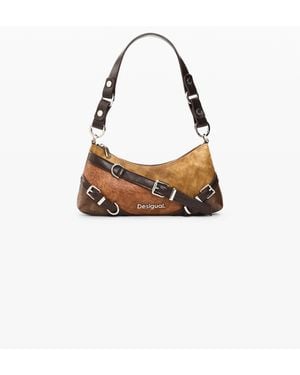 Desigual Medium Buckle Bag, Polyurethane - White