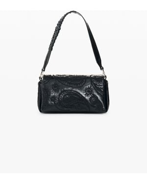 Desigual Kleine Gesteppte Tasche, Damen, Polyurethan, Schwarz - Weiß