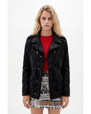 Desigual Straight Multi-Pocket Jacket, Polyurethane - Black
