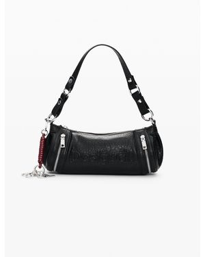 Desigual Medium Faux Leather Bag, Polyurethane - Black