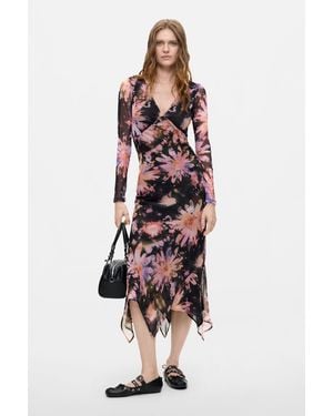 Desigual Long-Sleeve Midi Dress - White