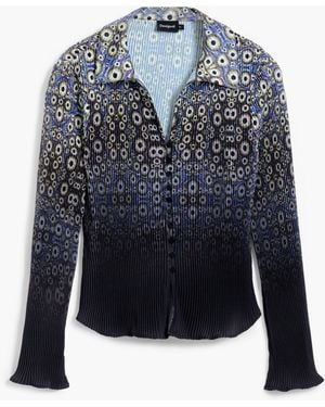Desigual Shirt Designed By Mr. Christian Lacroix, Polyester - Blue