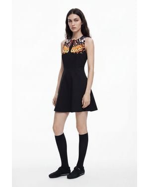 Desigual Dress Designed By Mr. Christian Lacroix, Polyester - Black