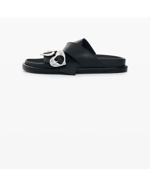 Desigual Sandalia Plataforma Corazón, Polyurethane - Black