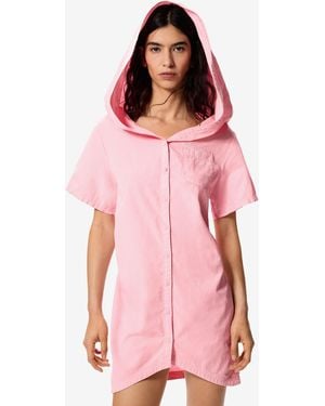 Desigual Hooded Dress Masha Popova, Cotton - Pink