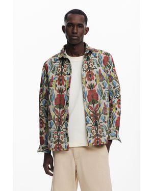 Desigual Ethnisches Langarmhemd - Rot
