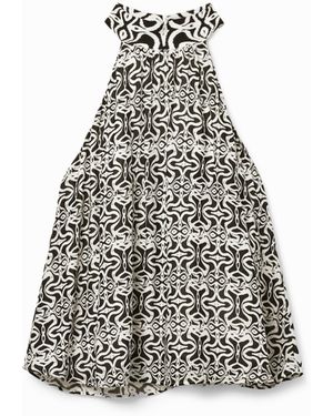 Desigual Halter Border Blouse - White