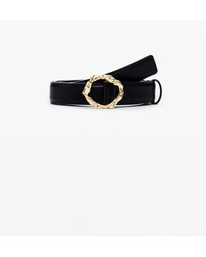 Desigual Leather Belt Zalio - Black