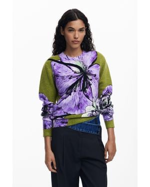 Desigual Jersey Diseñado Por Mr. Christian Lacroix - Rojo