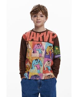 Desigual Hulk Long Sleeve T-Shirt - Blue