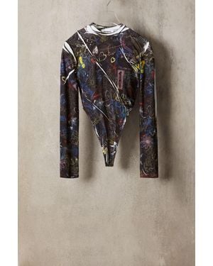 Desigual Studio Ripped Bodysuit - Black