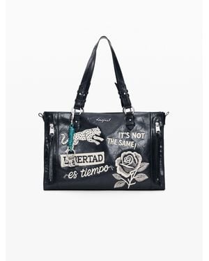 Desigual Medium Bag, Polyurethane - Black