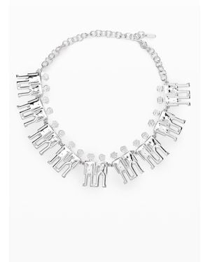 Desigual Short Robots Zalio Necklace - White