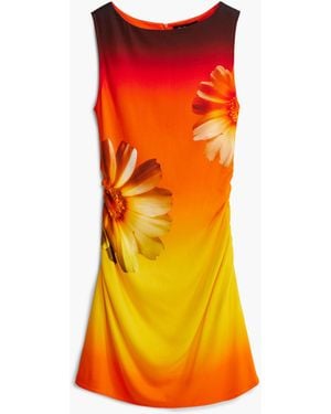 Desigual Ombre Asymmetrical Dress, Viscose - Orange