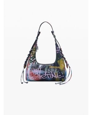Desigual Arty Printed Bag - Blue