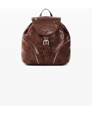 Desigual Small Leather-Effect Backpack, Polyurethane - Brown