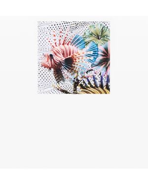 Desigual Scarf Designed By Mr. Christian Lacroix - White