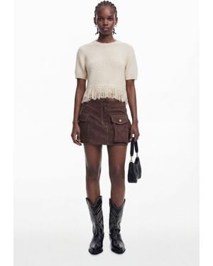 Desigual Cargo Miniskirt, Polyester - Brown